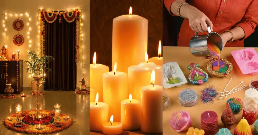 candle manufacturing business hindi