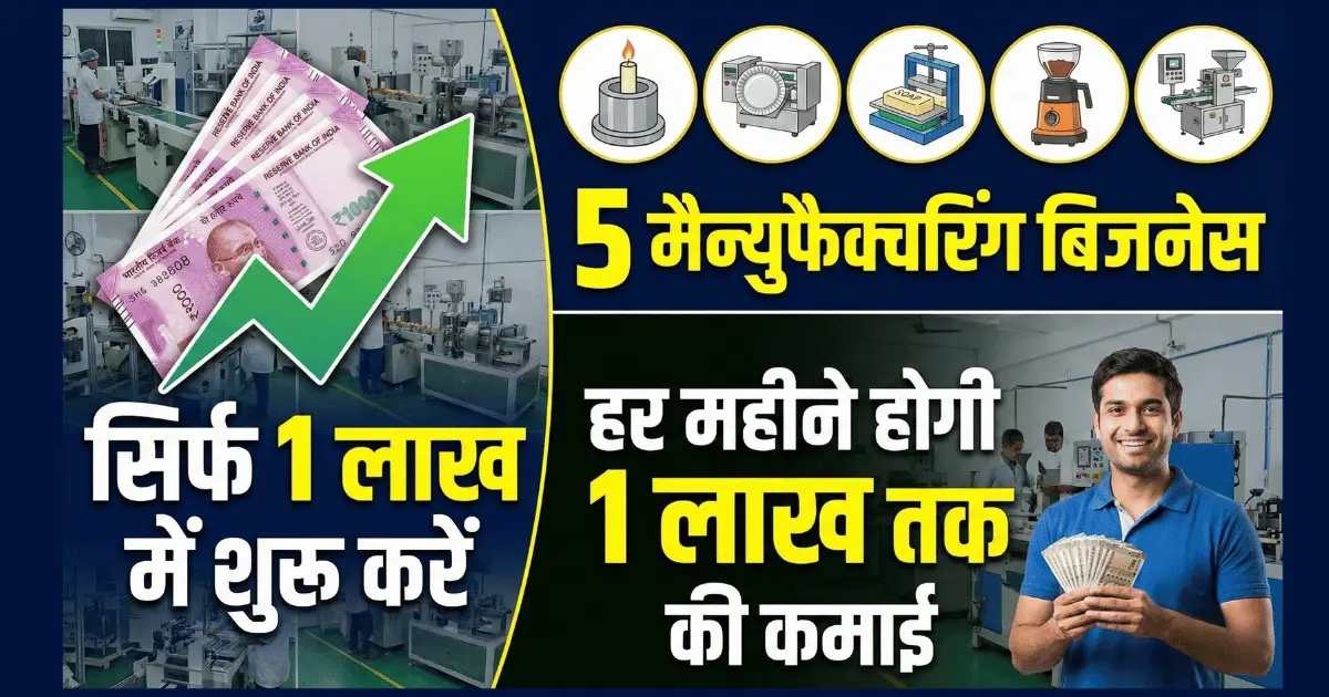 manufacturing business ideas under 1 lakh in india