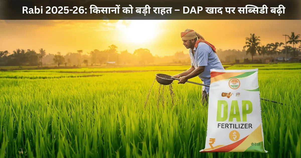 rabi 2025 26 fertilizer subsidy dap price update nbs