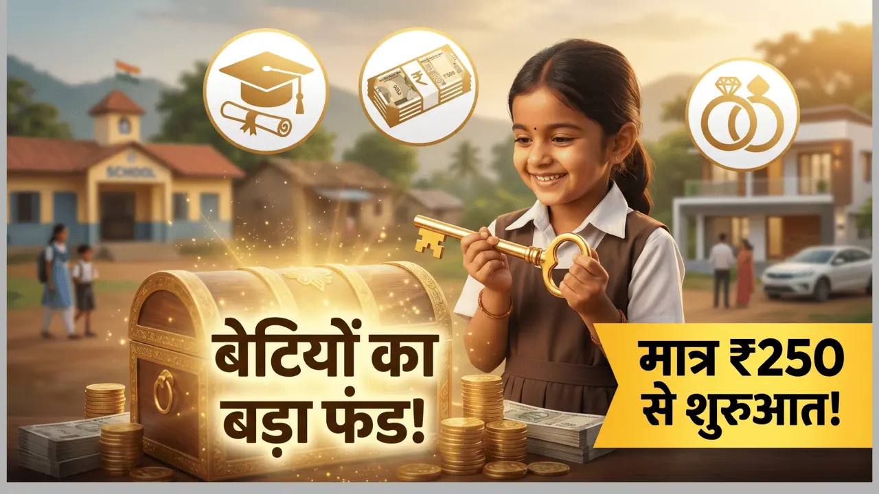 सुकन्या समृद्धि योजना (SSY) में ₹250 से अकाउंट खोलते माता-पिता, पोस्ट ऑफिस/बैंक प्रक्रिया और डॉक्यूमेंट्स की जानकारी